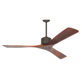 Ventilateur de Plafond 3 Pales D1320 Avec Télécommande Marron et Bois ZAMBELIS