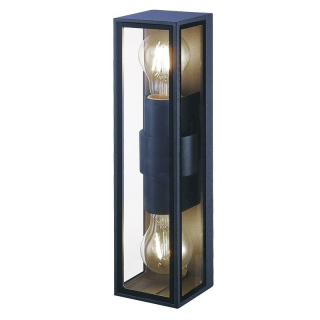 Applique Murale Extérieure Pour 2 Ampoules LED E27 IP54 Graphite ZAMBELIS