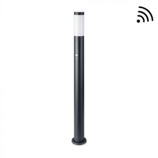 Borne Extérieure à Détection 110cm IP44 Pour Ampoule LED E27 Noir  V-TAC VT-838