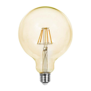 Ampoule LED Globe E27 G125 6W Ambrée Filament V-TAC VT-1956